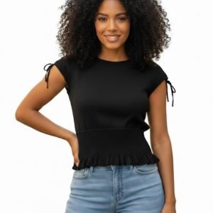blusa de punto en color negro